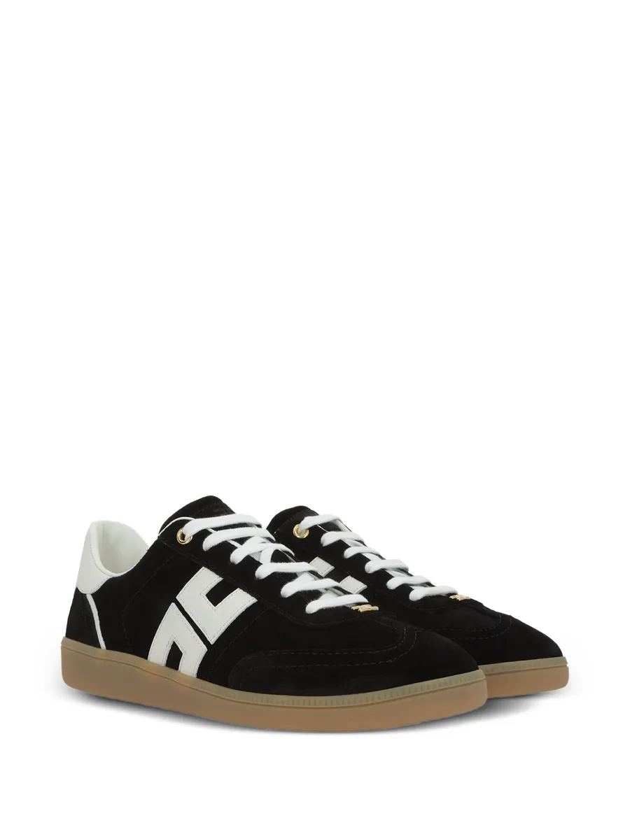 suede logo sneakers 3