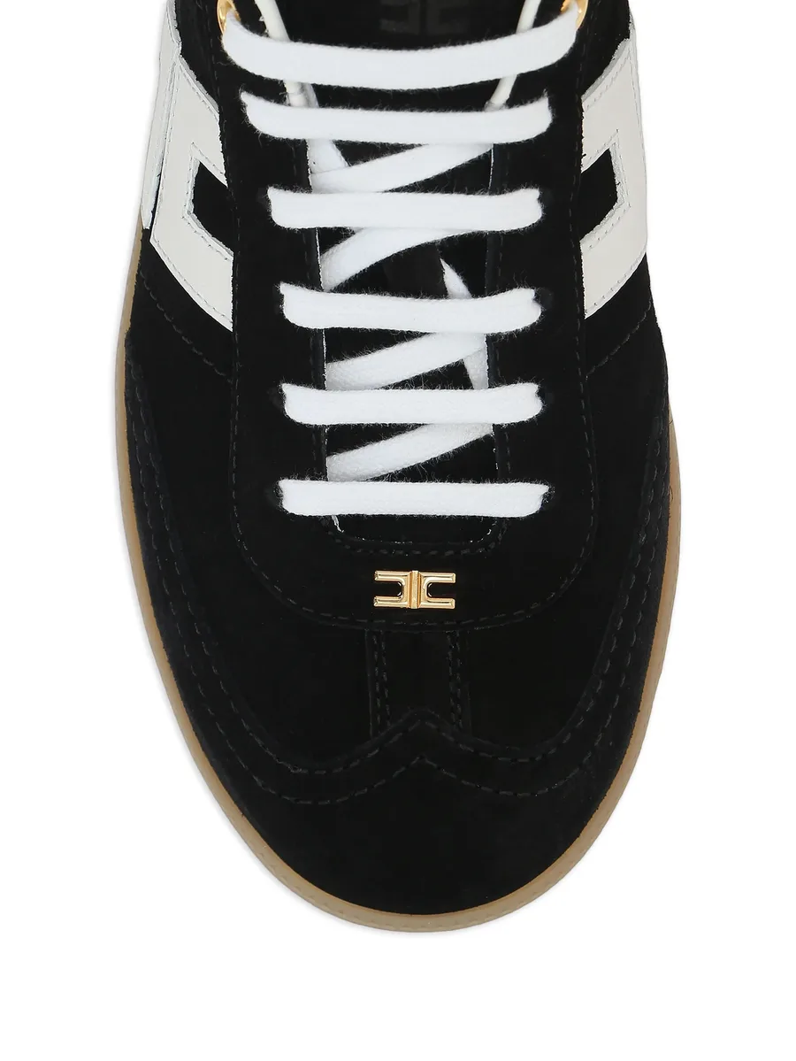 suede logo sneakers 8