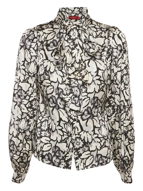 floral-detail blouse