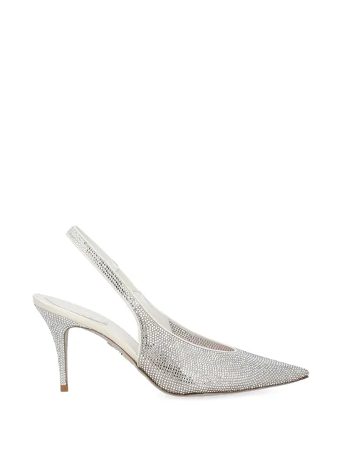 Jinny crystal-embellished slingback pumps