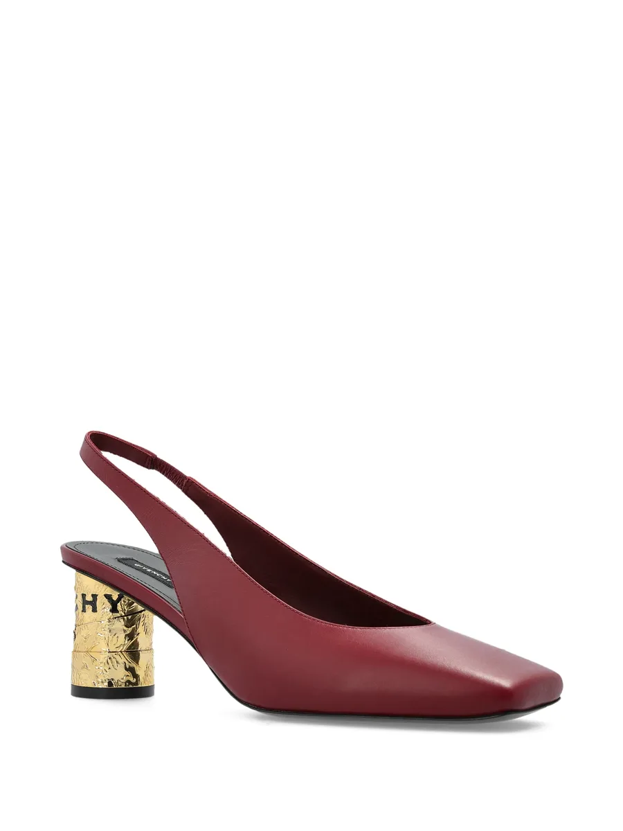 square-toe slingback pumps 4