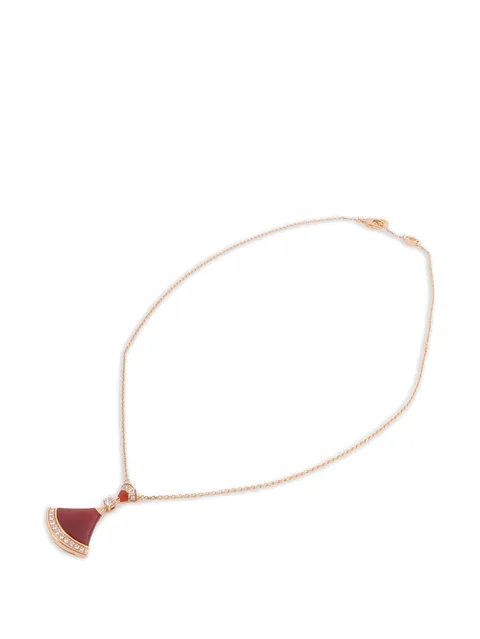 Divas' Dream carnelian and diamond necklace