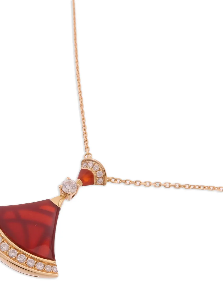 Divas' Dream carnelian and diamond necklace 8
