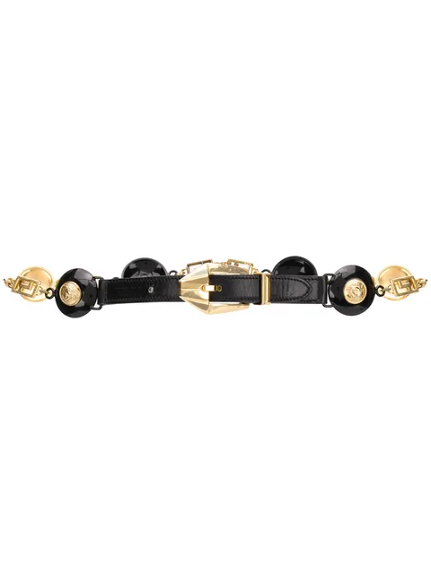 1990s Medusa-motif geometric belt
