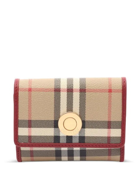 2020s Nova check trifold wallet