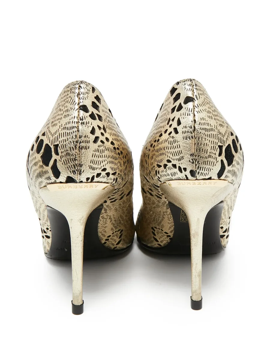 105mm metallic-printed stiletto pumps 8