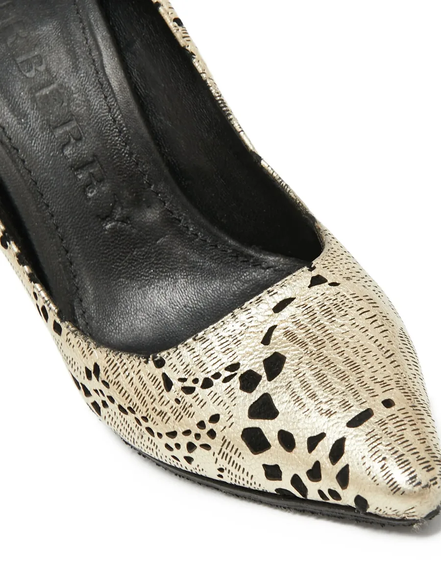 105mm metallic-printed stiletto pumps 9