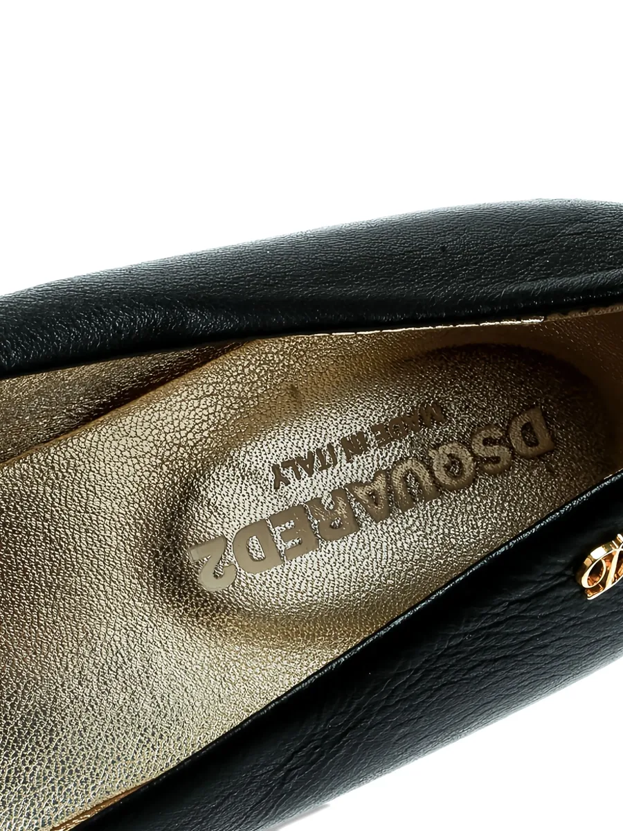 flower-detail leather ballet flats 9