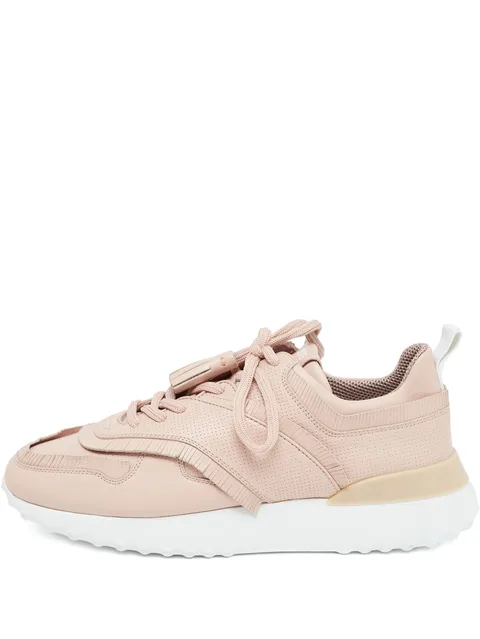 leather lace-up sneakers