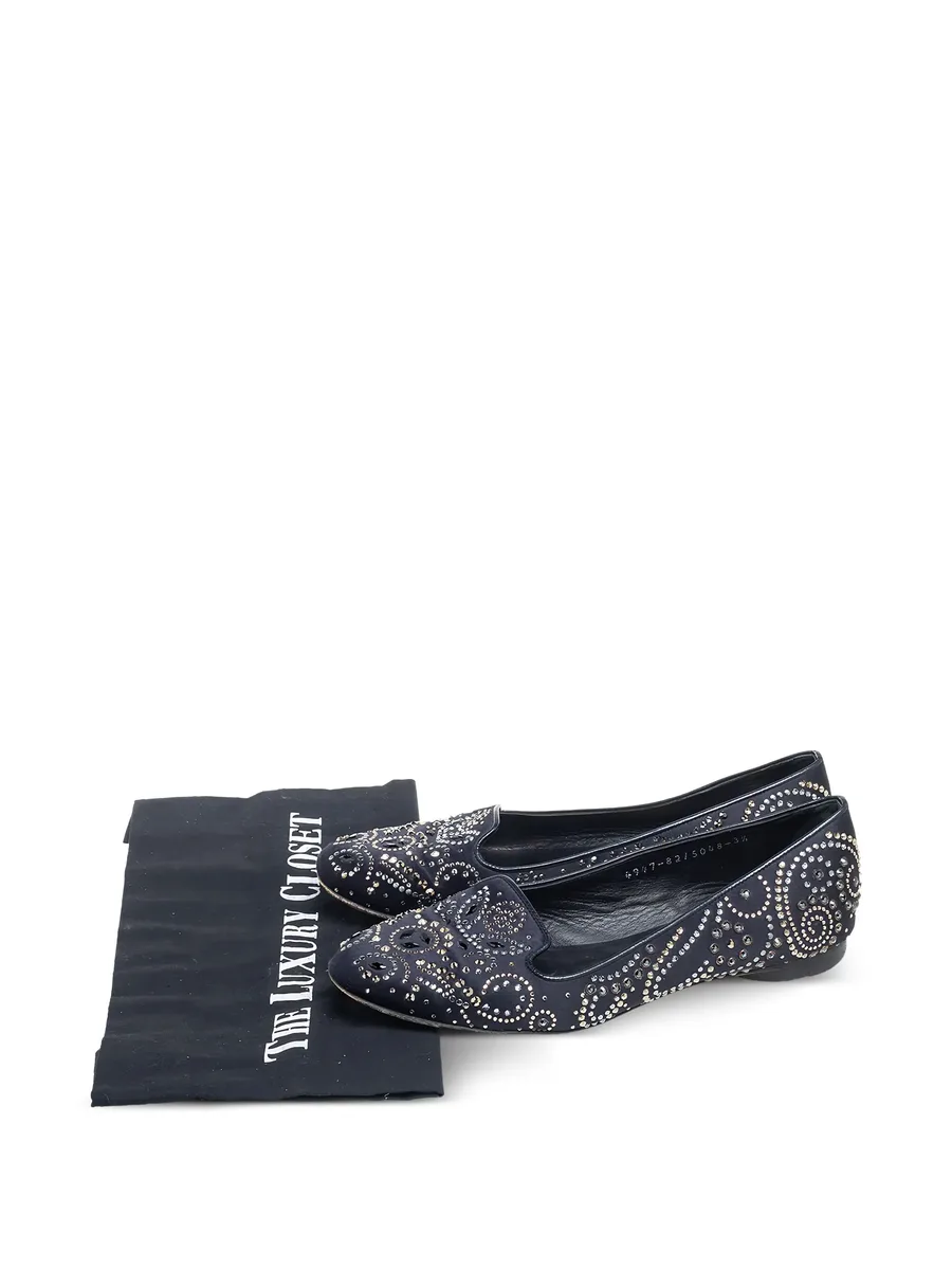 pre-owned embellished ballet flats 13