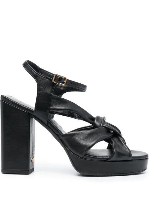 Forget Me Knot leather sandals