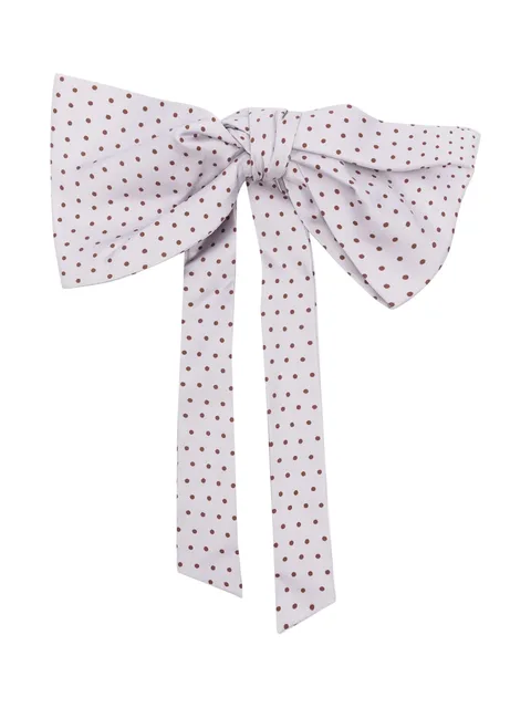 polka dot-print silk bow tie