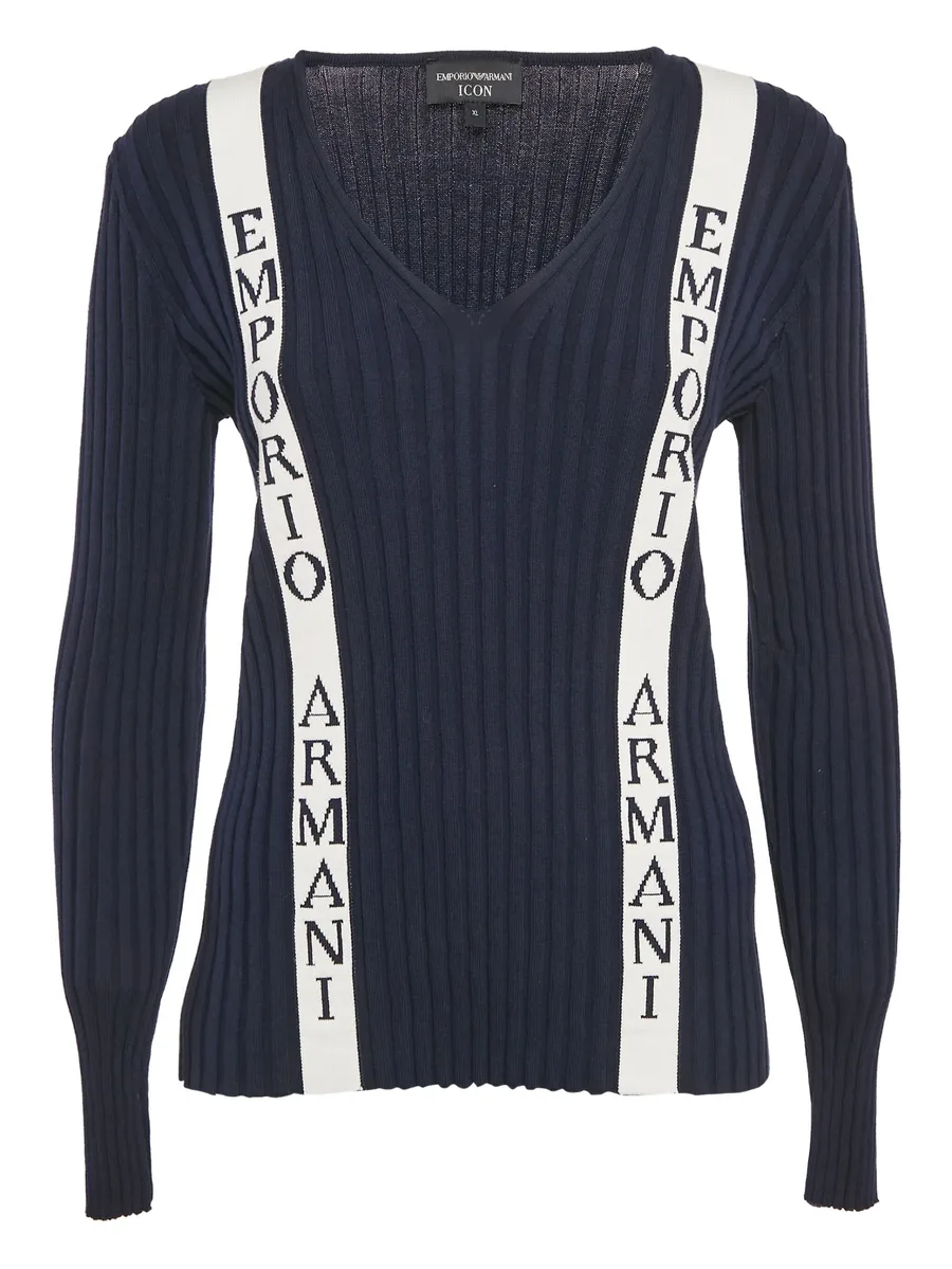 ribbed logo jumper 2
