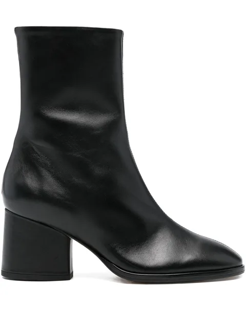 65mm leather ankle boots