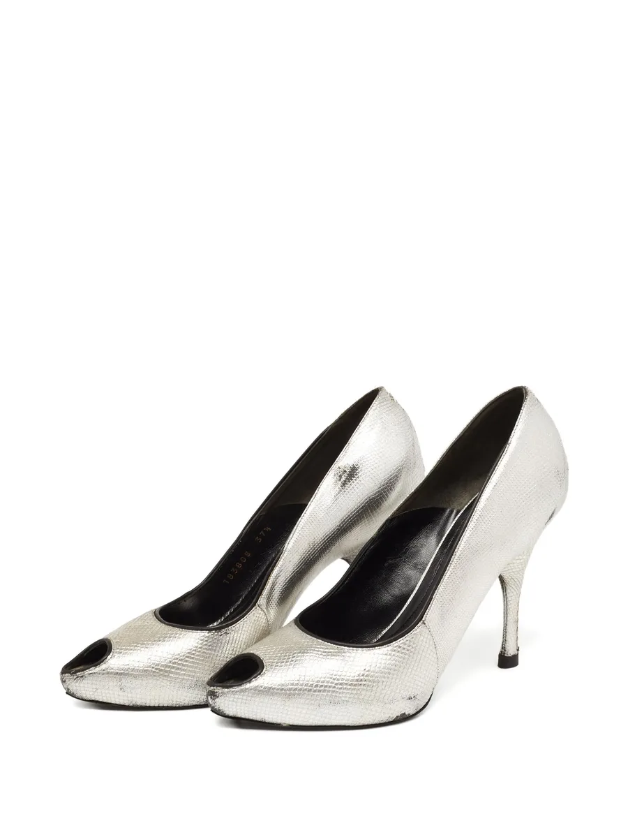 2024 Lizard Embossed Leather Pumps 4