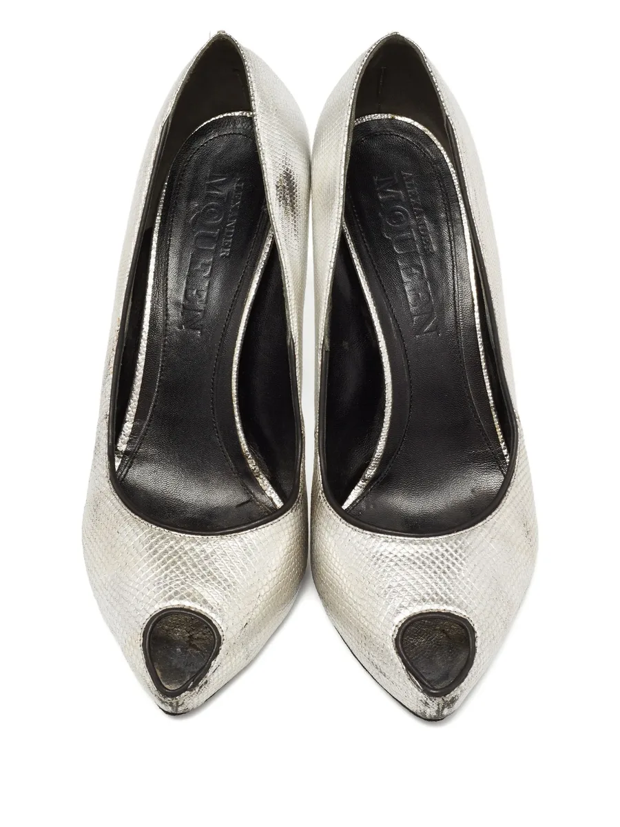 2024 Lizard Embossed Leather Pumps 6