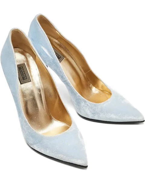 110mm velvet pumps