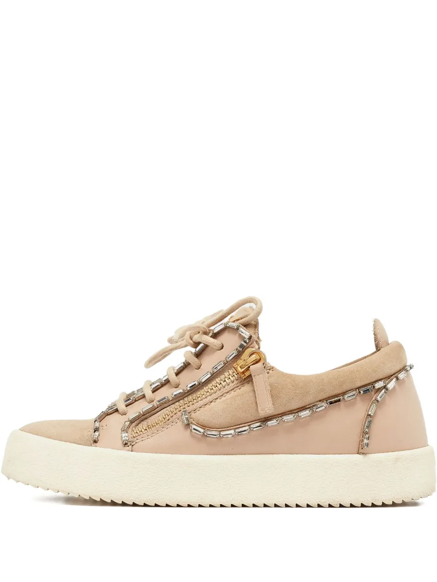 pre-owned crystal-embellished sneakers 2