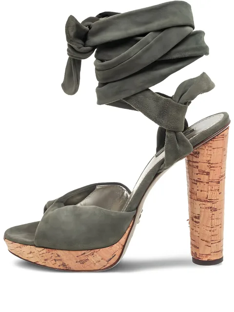 125mm suede sandals