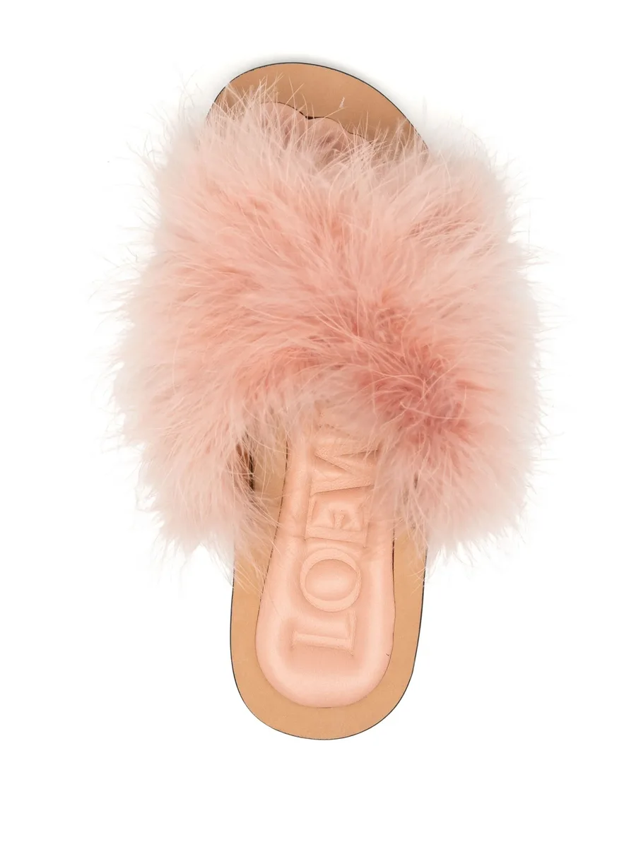 fluffy sandals 8