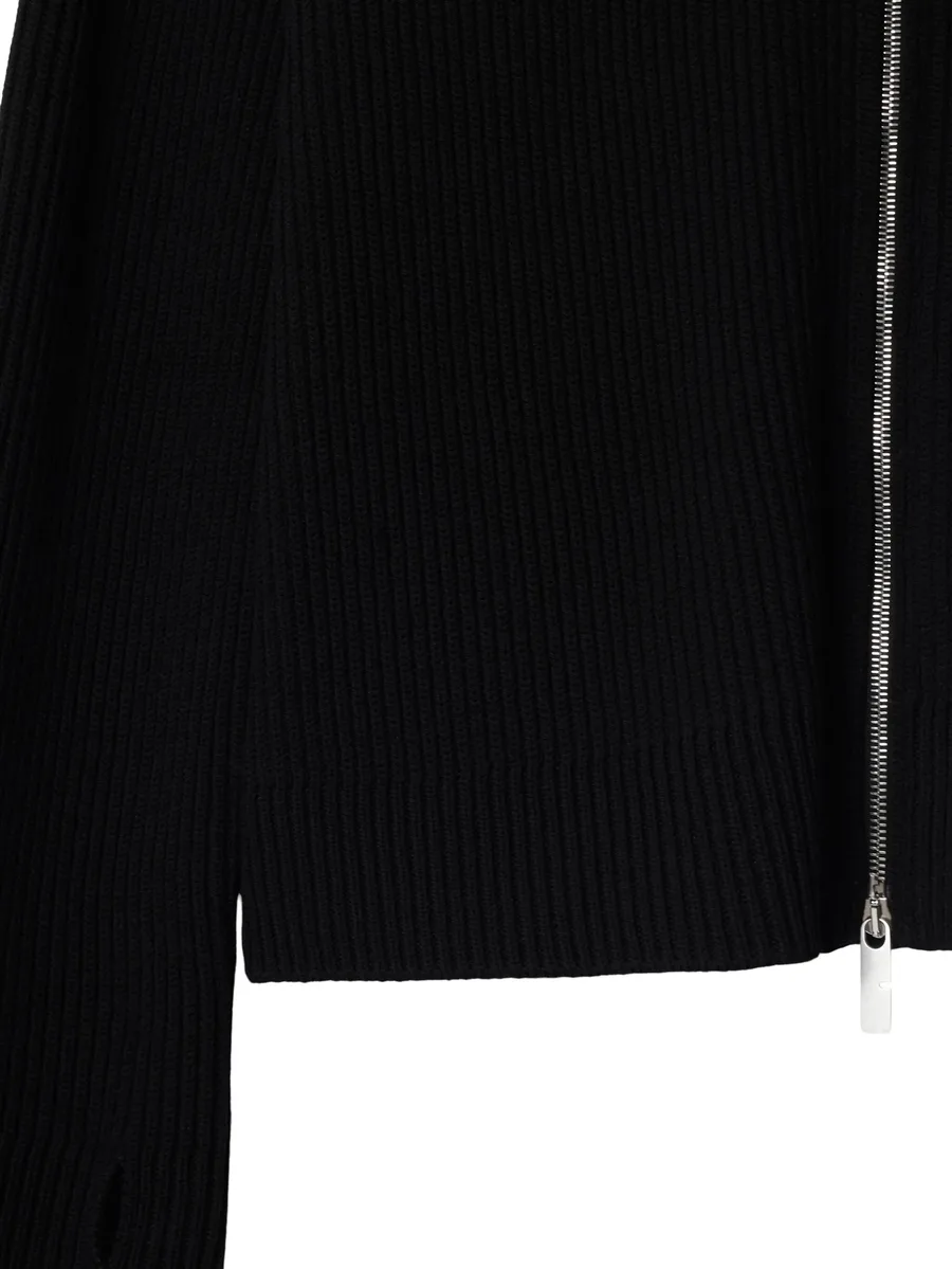 ribbed-knit cardigan 6