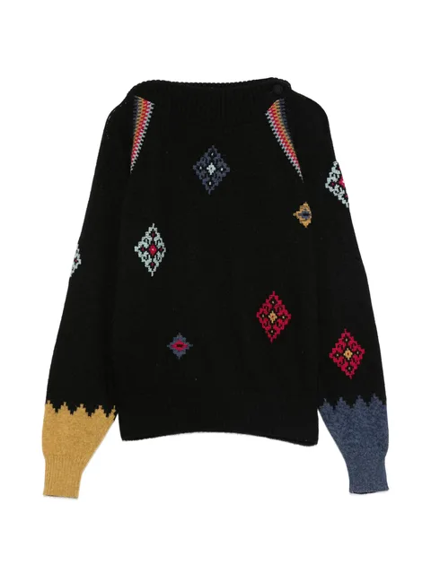 1980s patterned sweater