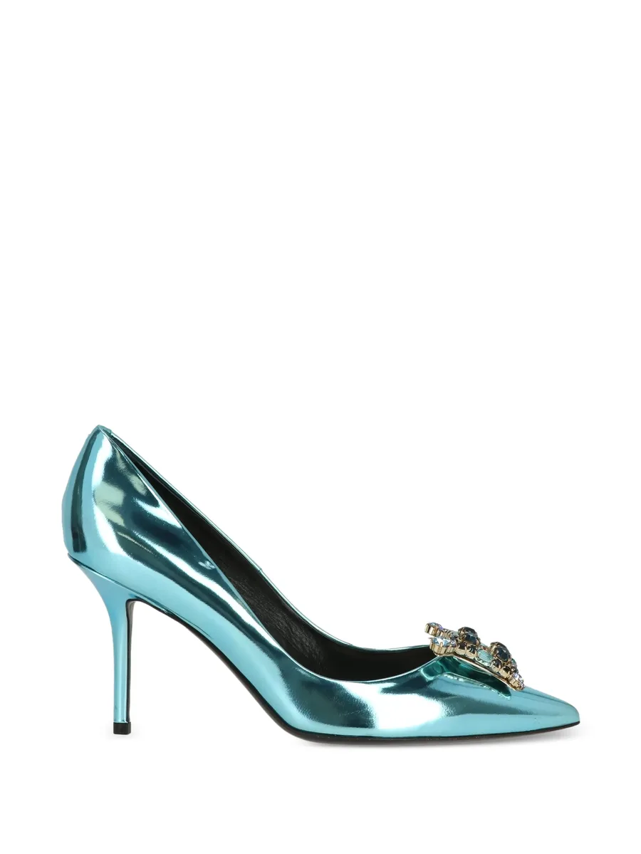 jewel-embellished leather pumps 2