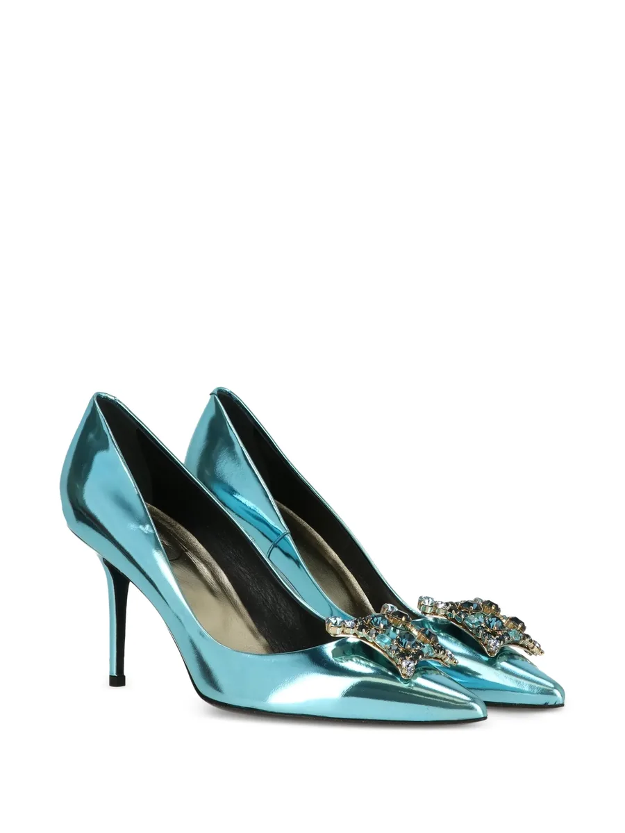 jewel-embellished leather pumps 4