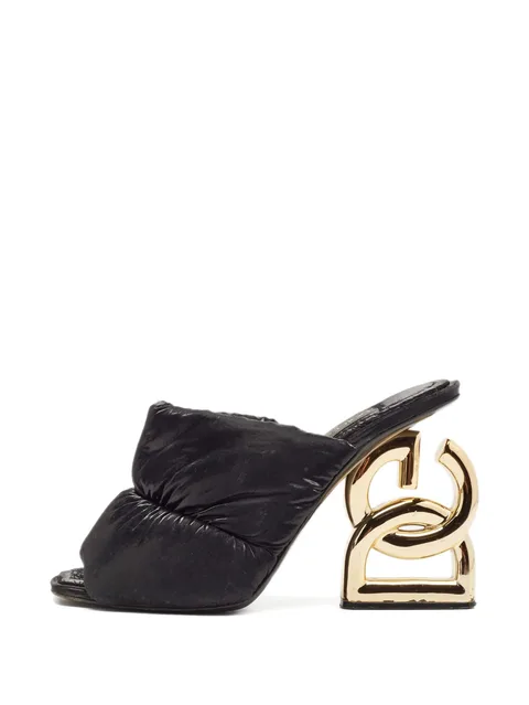 2024 110mm logo-heel padded heeled sandals