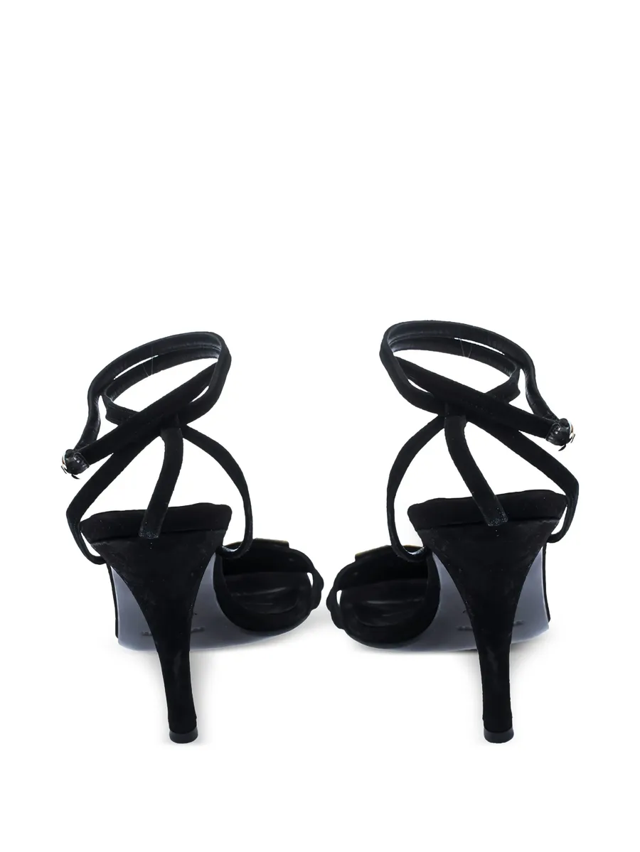 pre-owned 105mm suede sandals 8