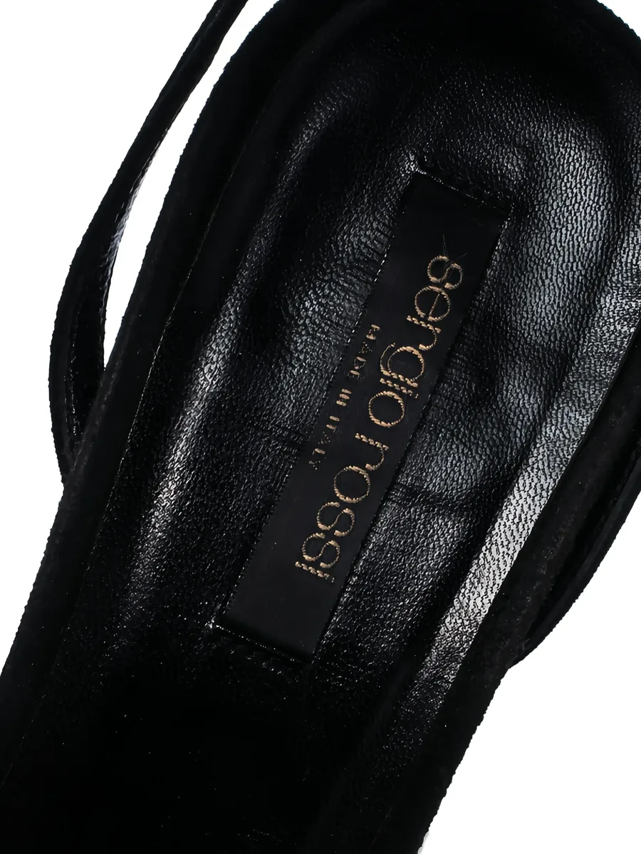 pre-owned 105mm suede sandals 12