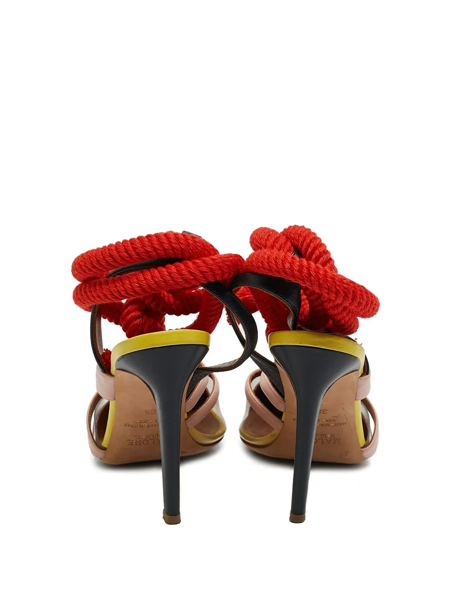 x Roksanda 2024 100mm rope-tie leather pumps 6