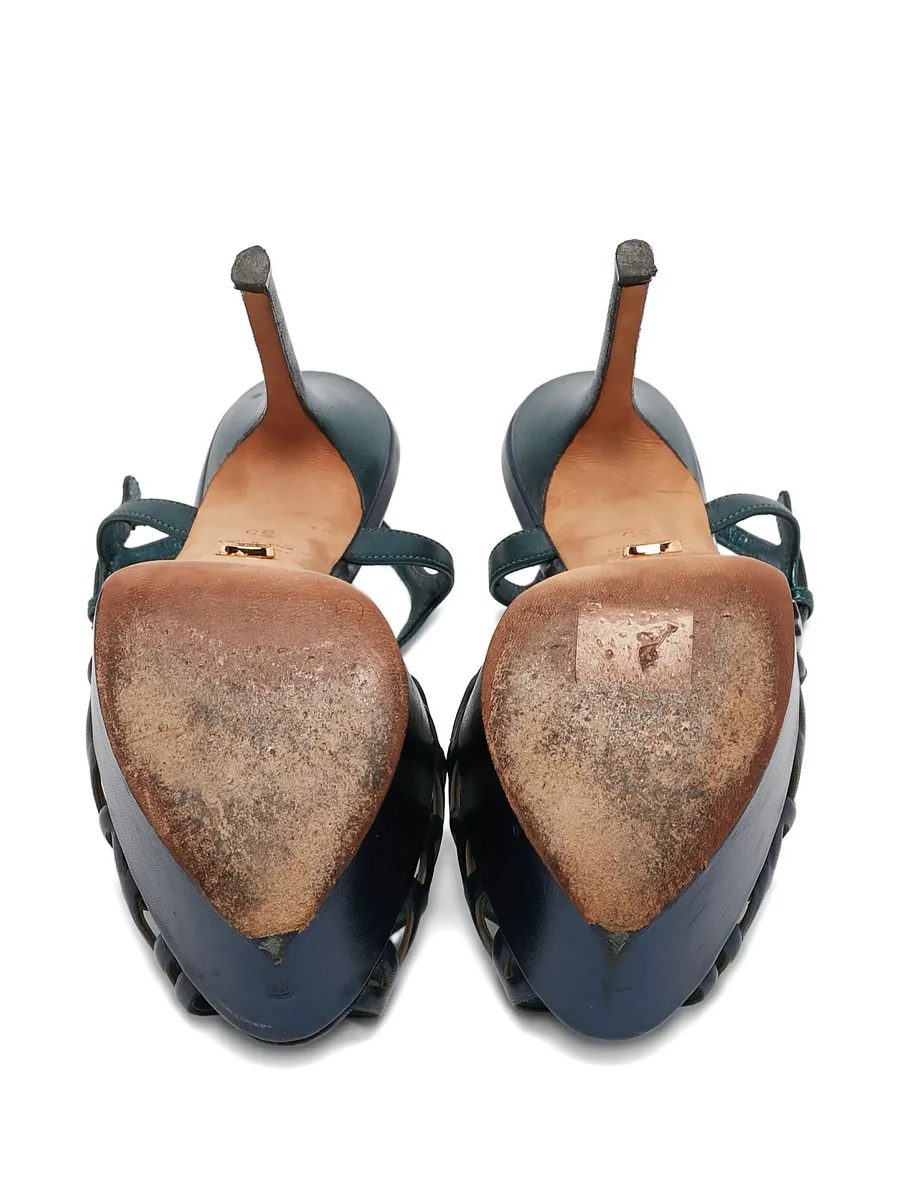130mm platform t-strap sandals 9