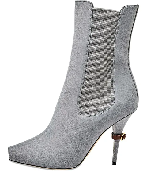 105mm Kenzie peep-toe boots