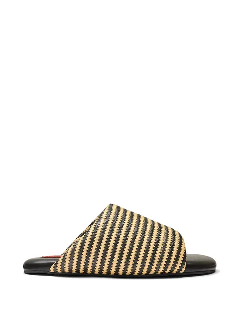 stripe bubble sandals