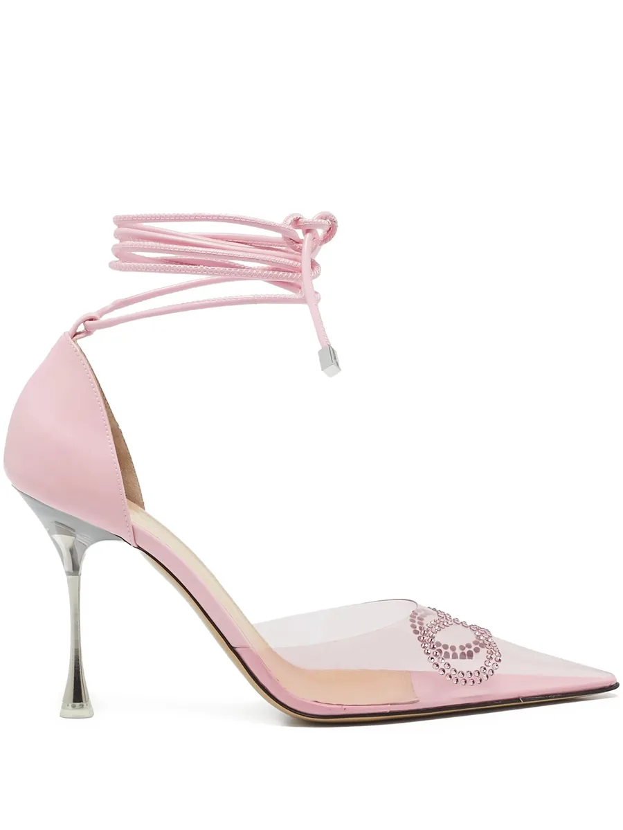 100mm pointed-toe crystal-embellishment pumps 2