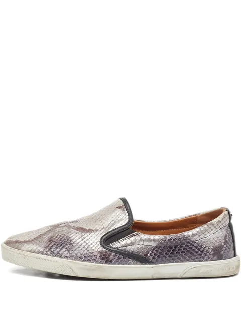 snakeskin-effect sneakers