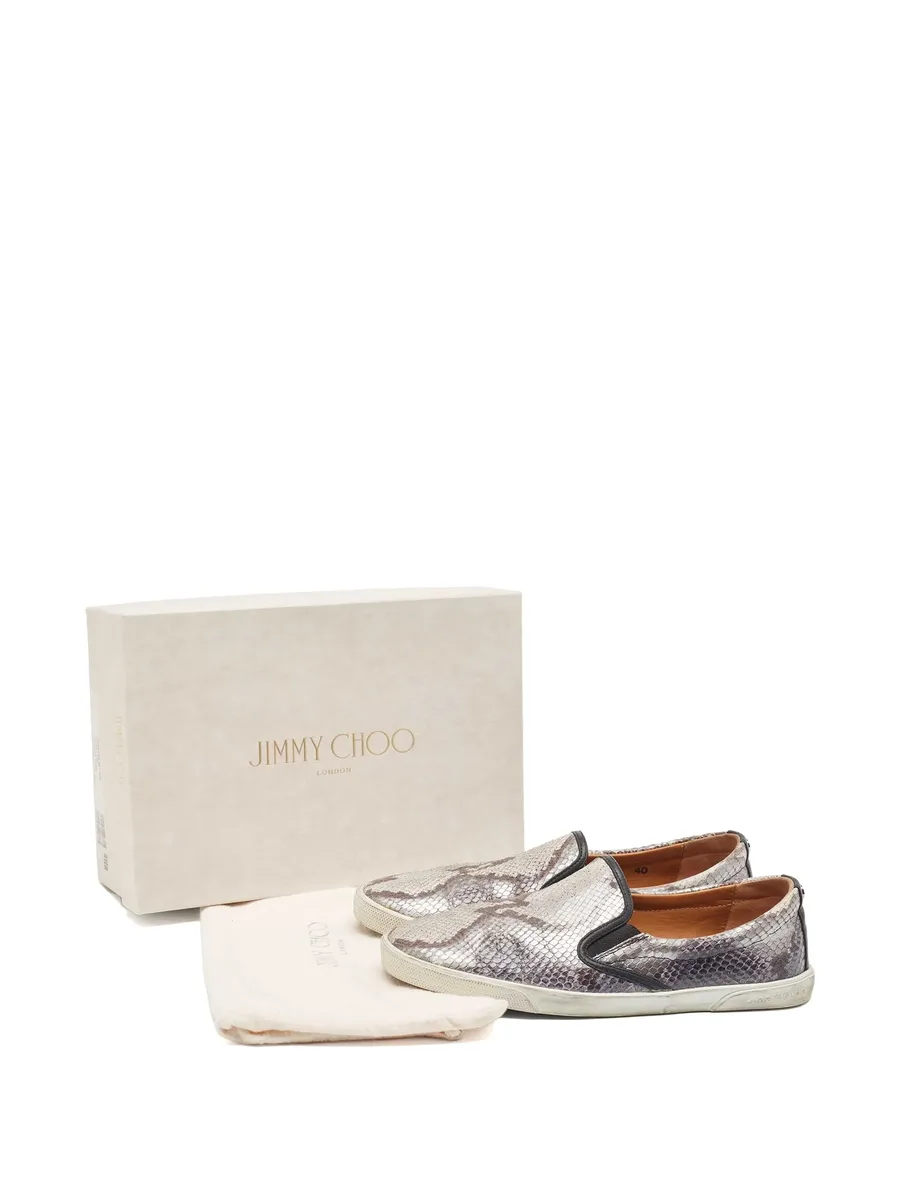 snakeskin-effect sneakers 9