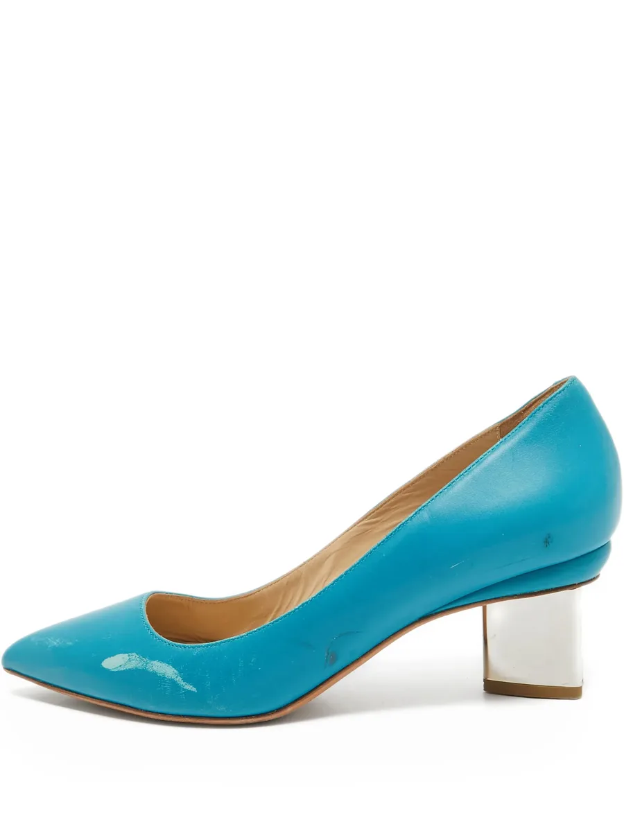leather heeled pumps 2