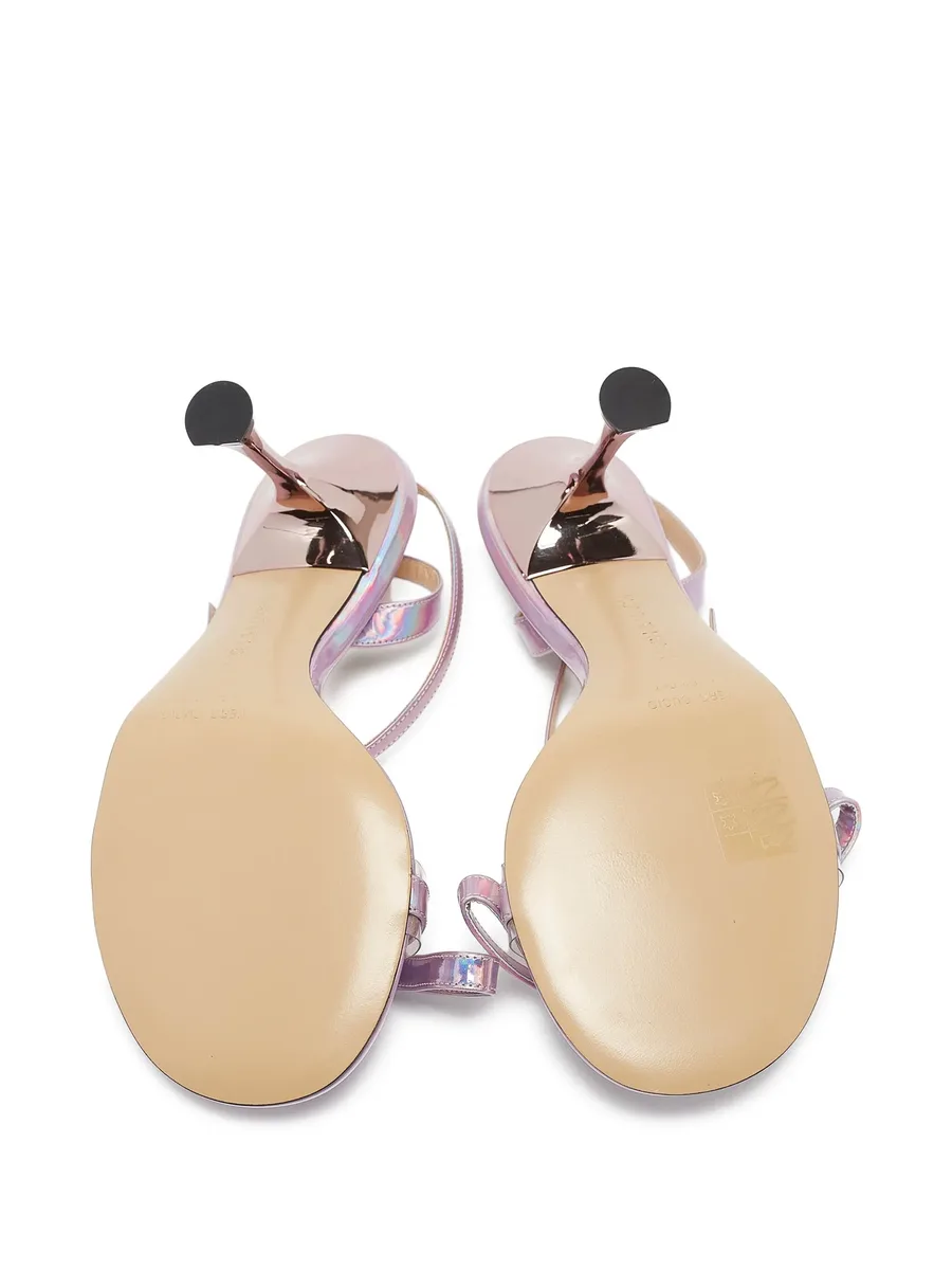 Pre-Owned 100mm leather sandals 9