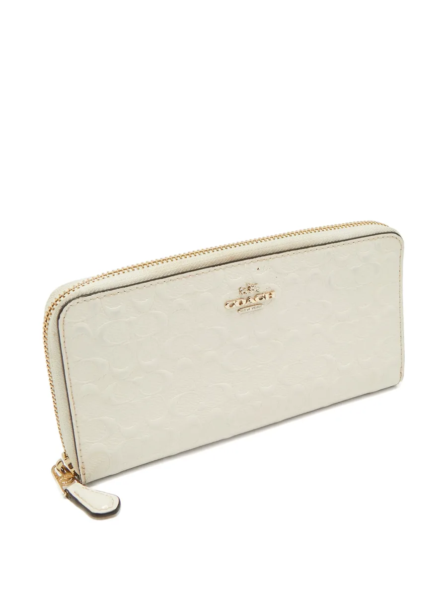 embossed patent-leather zip wallet 5