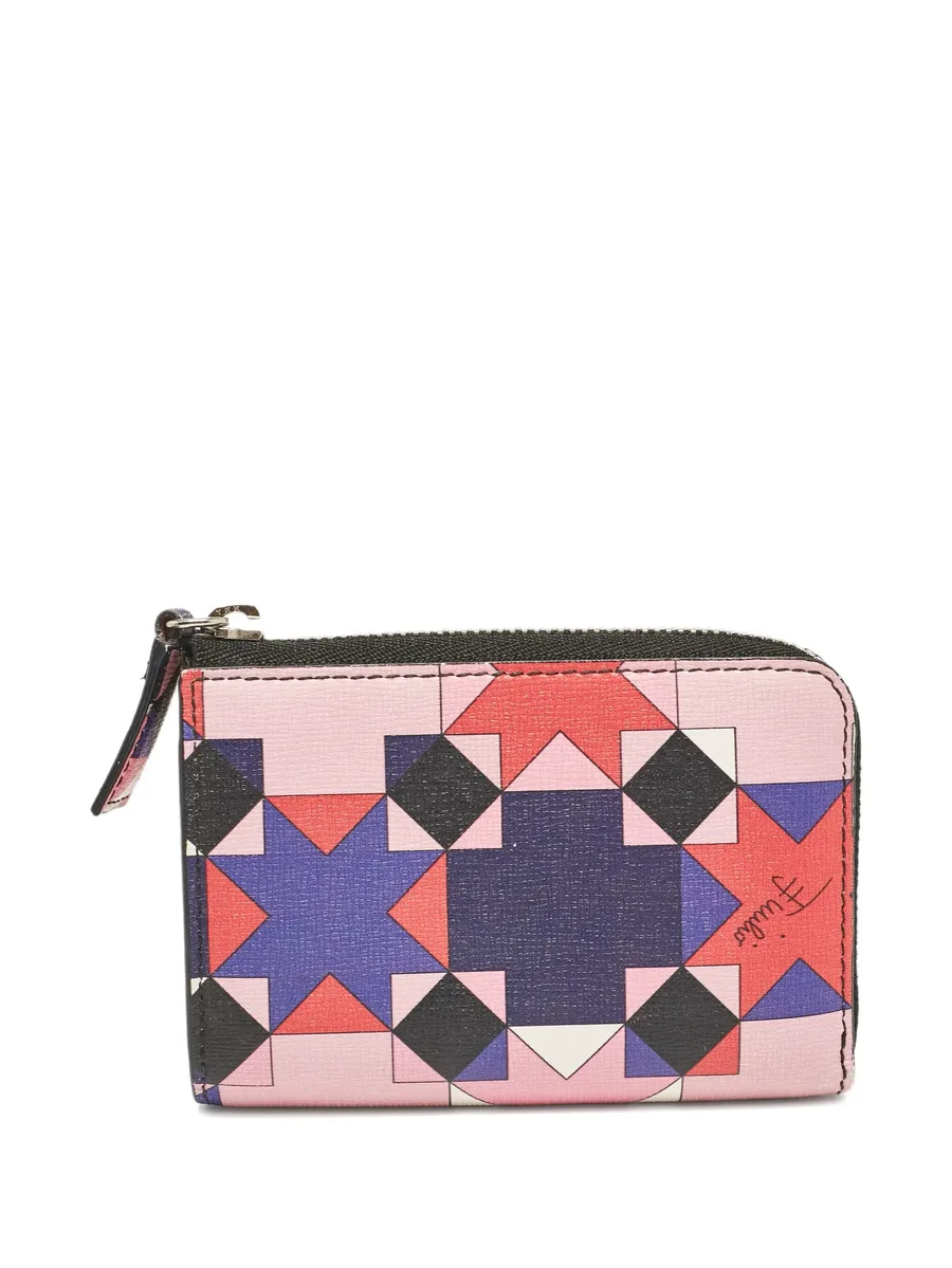 geometric-print wallet 2