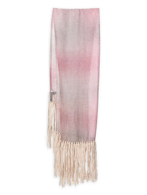 ombré fringed scarf