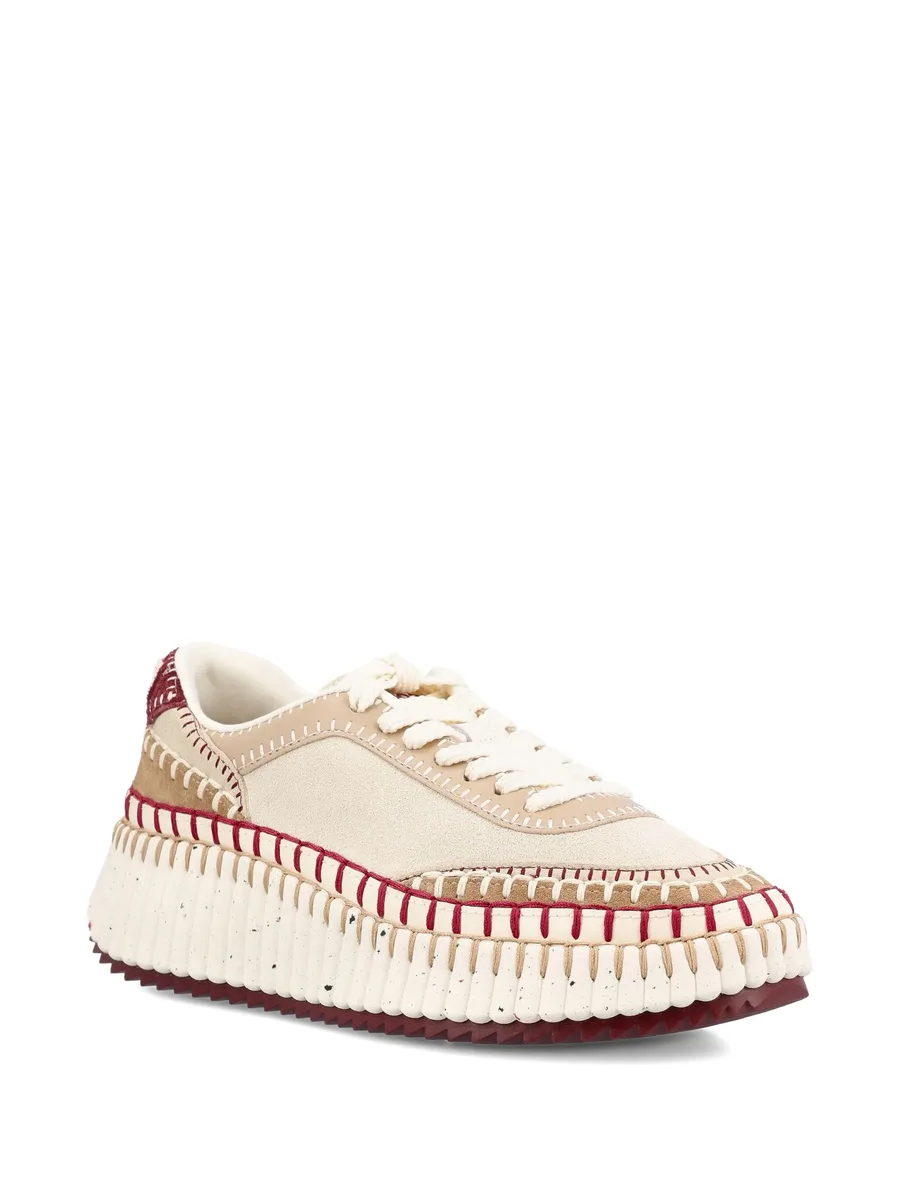 Nama textured-sole lace-up sneakers 4