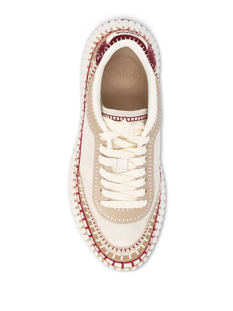 Nama textured-sole lace-up sneakers 5