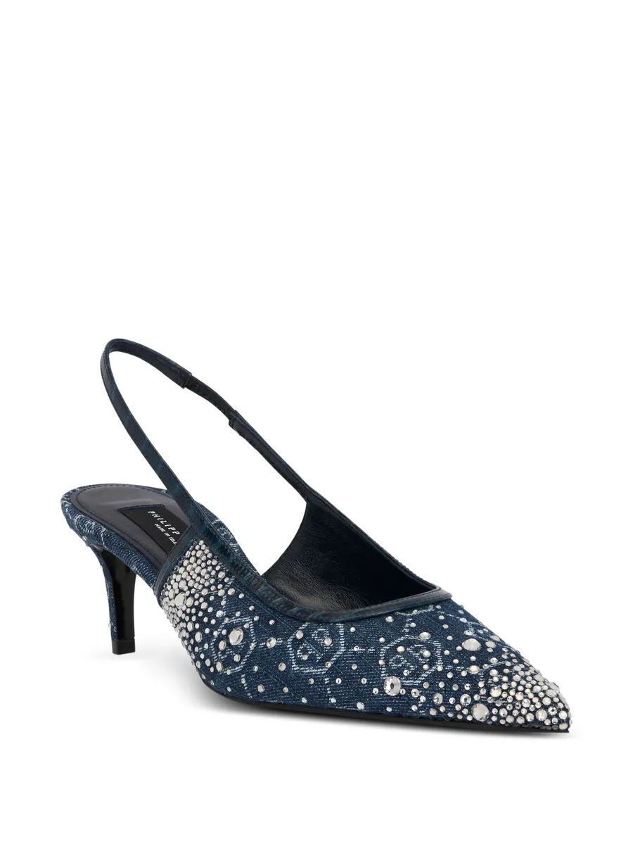 monogram strass heeled pumps 3