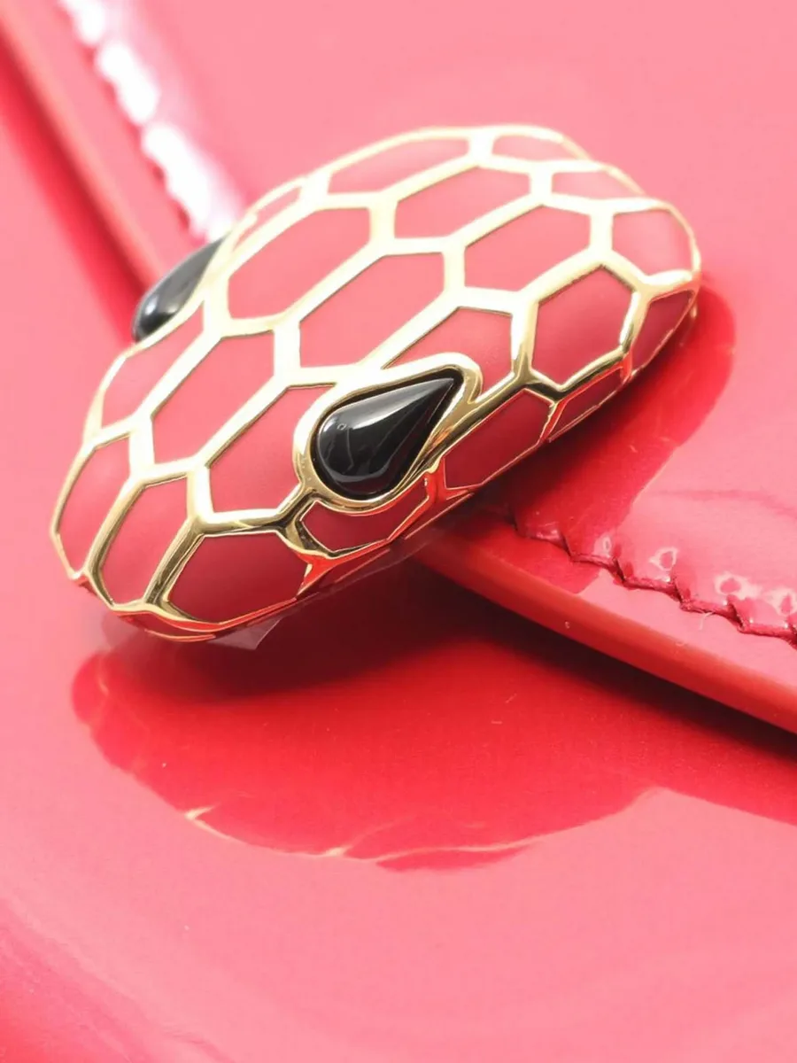 2010-2026 Patent Leather Serpenti Forever Bi-fold Wallet small wallets 10