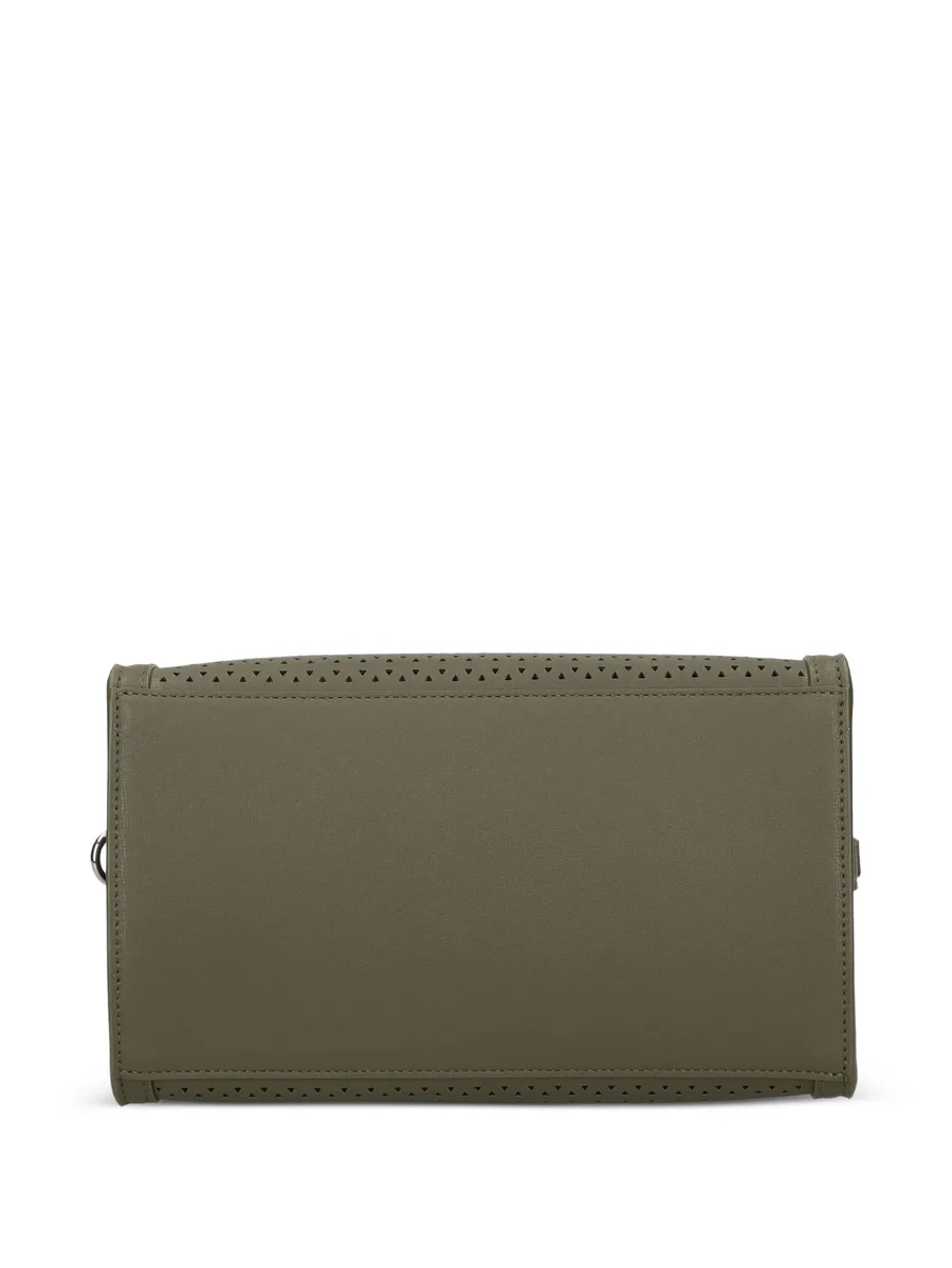 perfortated logo tote bag 10