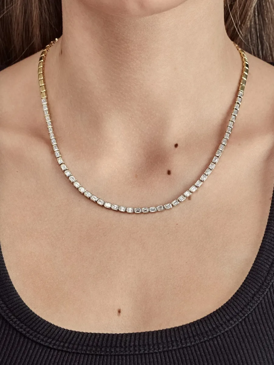 diamond tennis necklace 4