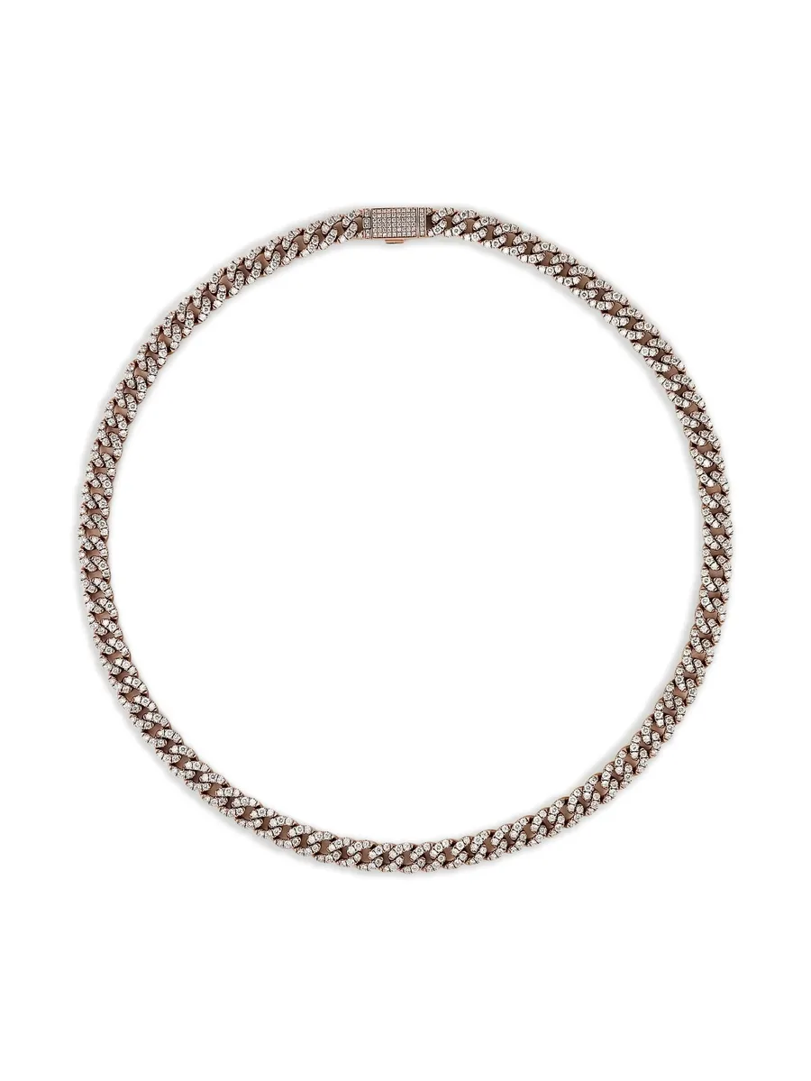 diamond cuban link necklace 1